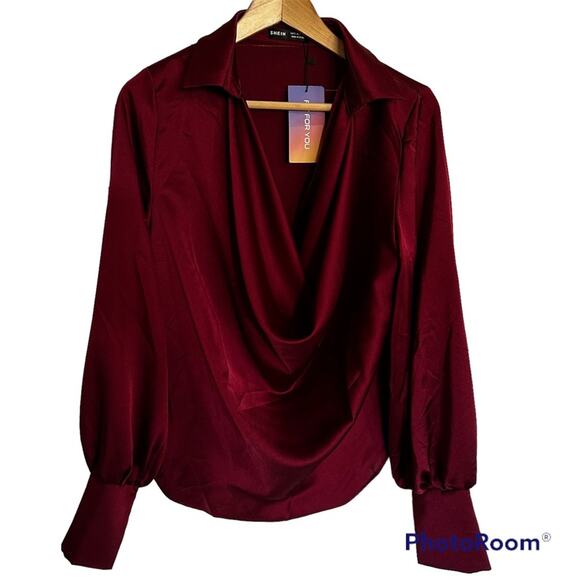 Shein‎ women’s small blouse NWT - Picture 1 of 8